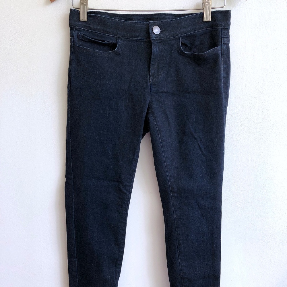 J. Jill Denim Leggings 4P, 5-pocket Dark Stretch Skinny Jeggings mid/low rise